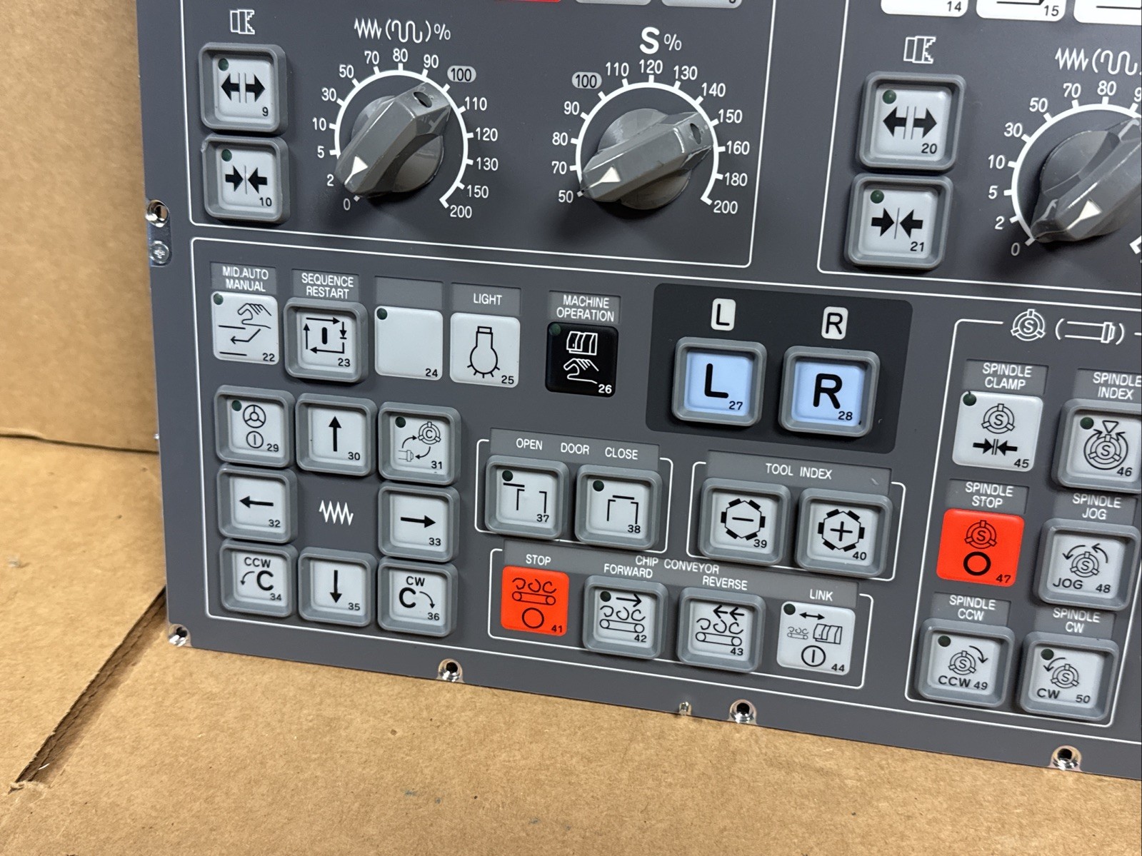 NEW OKUMA OKM52-A Operator Push Button Control Panel U3729-0911-002 FAST SHIP
