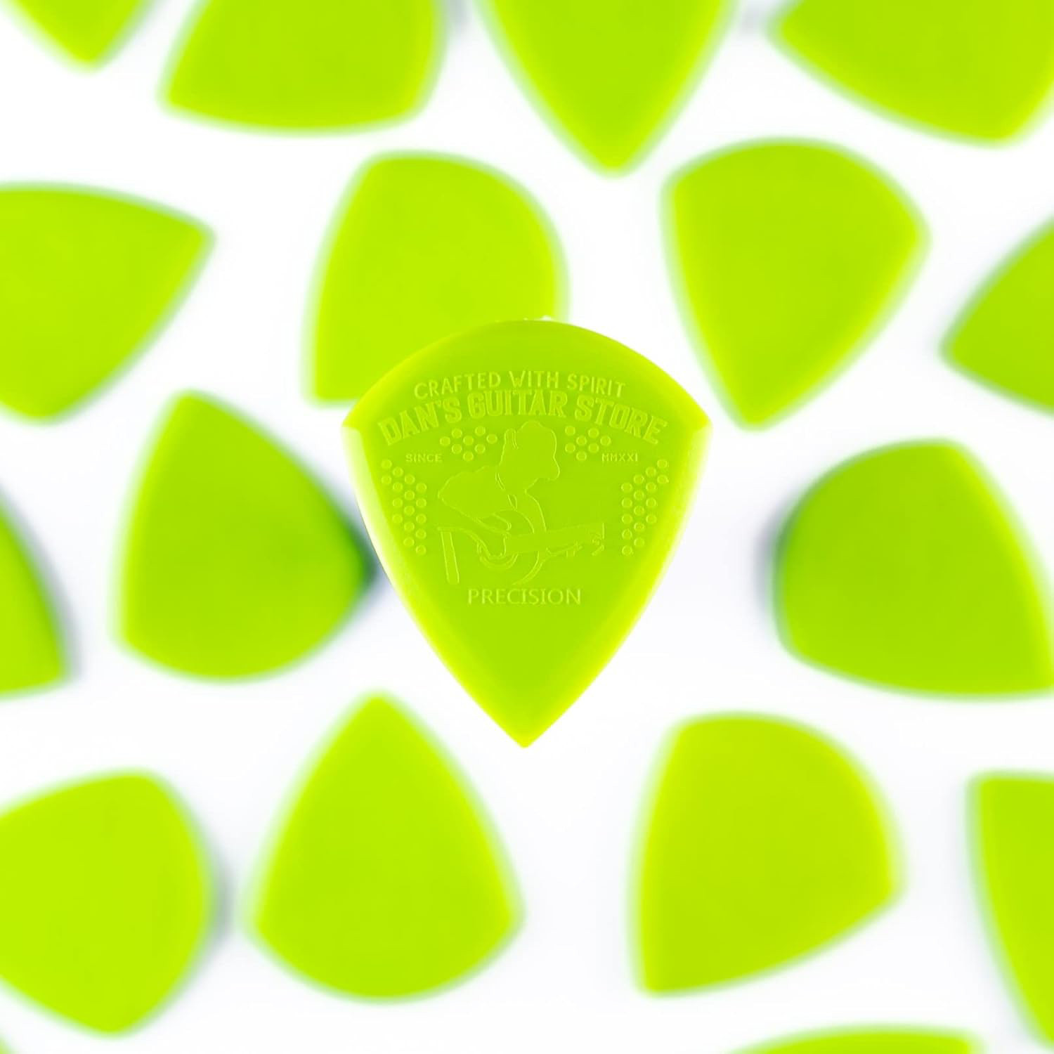 Precision Pick MINI Plectrums 10-Pack - High Grip & Visibility for Guitar