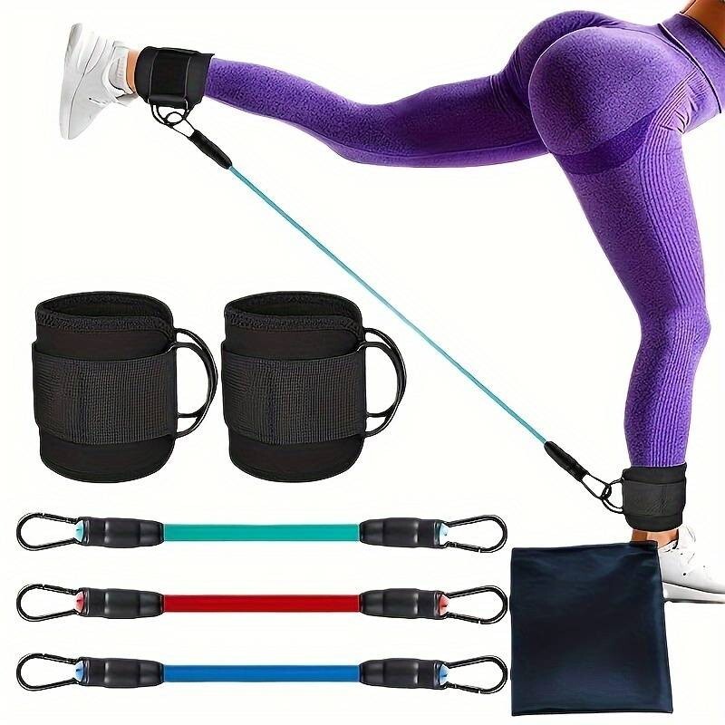 Resistance Bands Set of 5 Exercise Workout CrossFit Fitness Yoga Booty Band