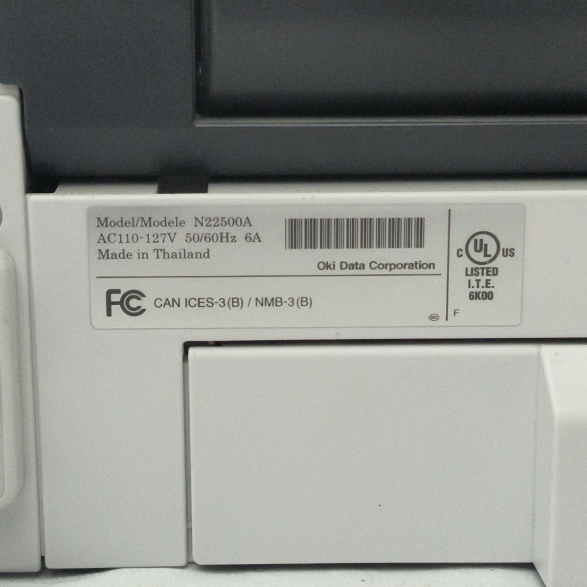 Oki B412 N22500A Networkable Duplex Monochrome Laser Printer W/ Cord