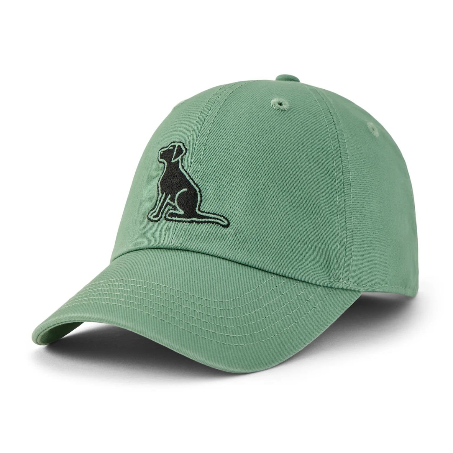 Life Is Good Vintage Sitting Dog Chill Cap, Granite Green