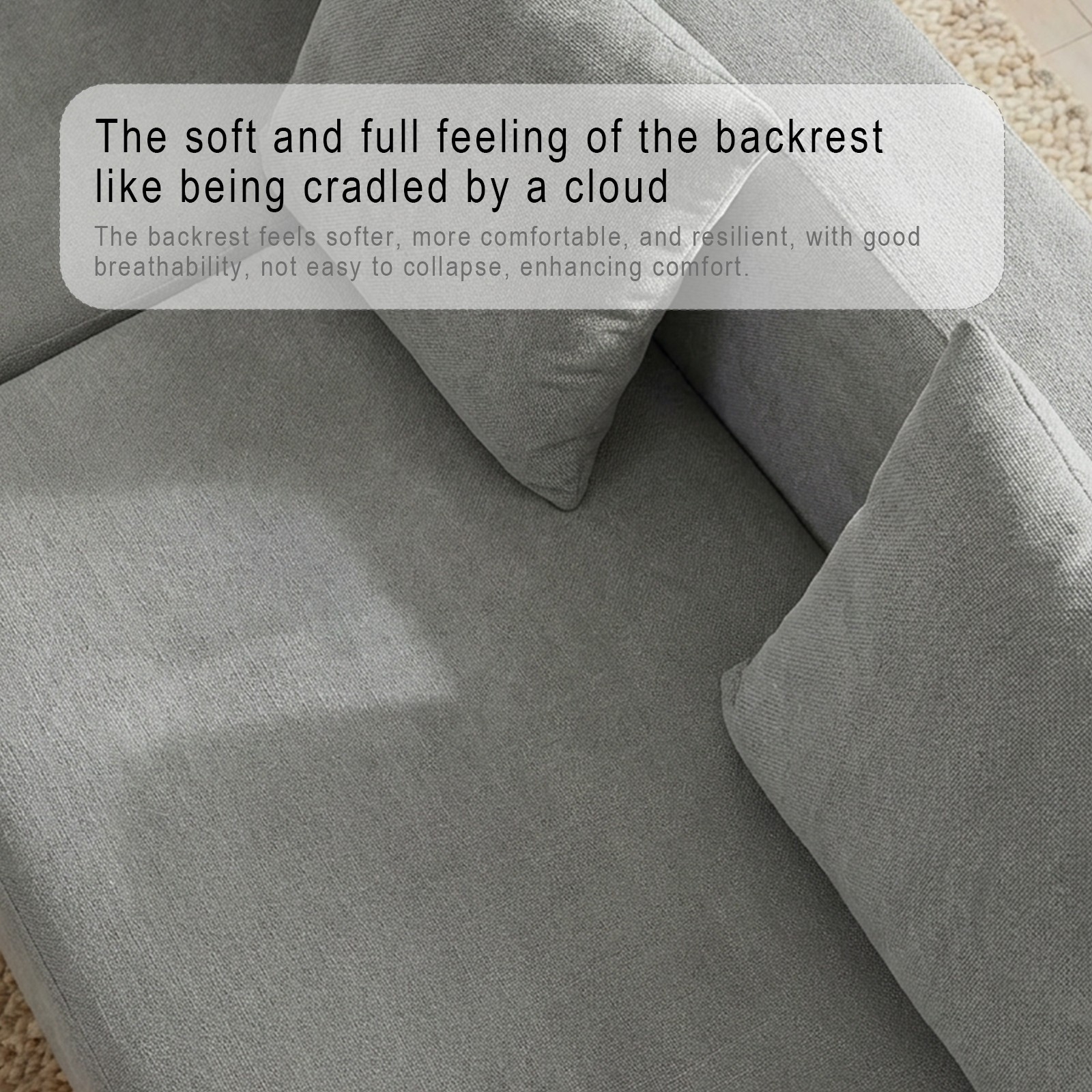 L Shaped Modular sectional couches Sofa,135" Corduroy Boneless Couches with Dee