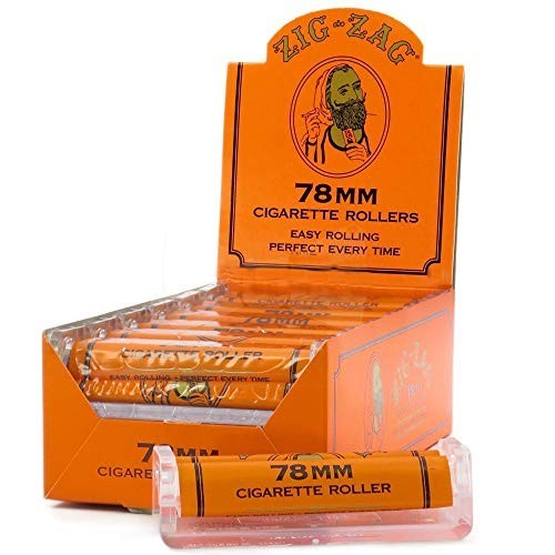 Premium 78mm Cigarette Rolling Machine - 1 1/4 Size, 12-Pack, Easy Use