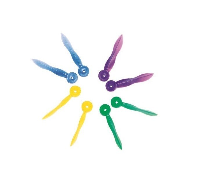 House Brand Dental Wedge with Hole - Large (17mm), Plastic, Purple. Pack of 100