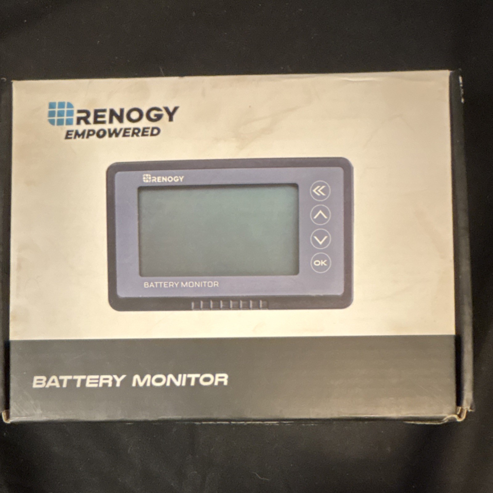 Renogy RBM500-G3-US Battery Monitor LCD Display Solar Power Accessory Black