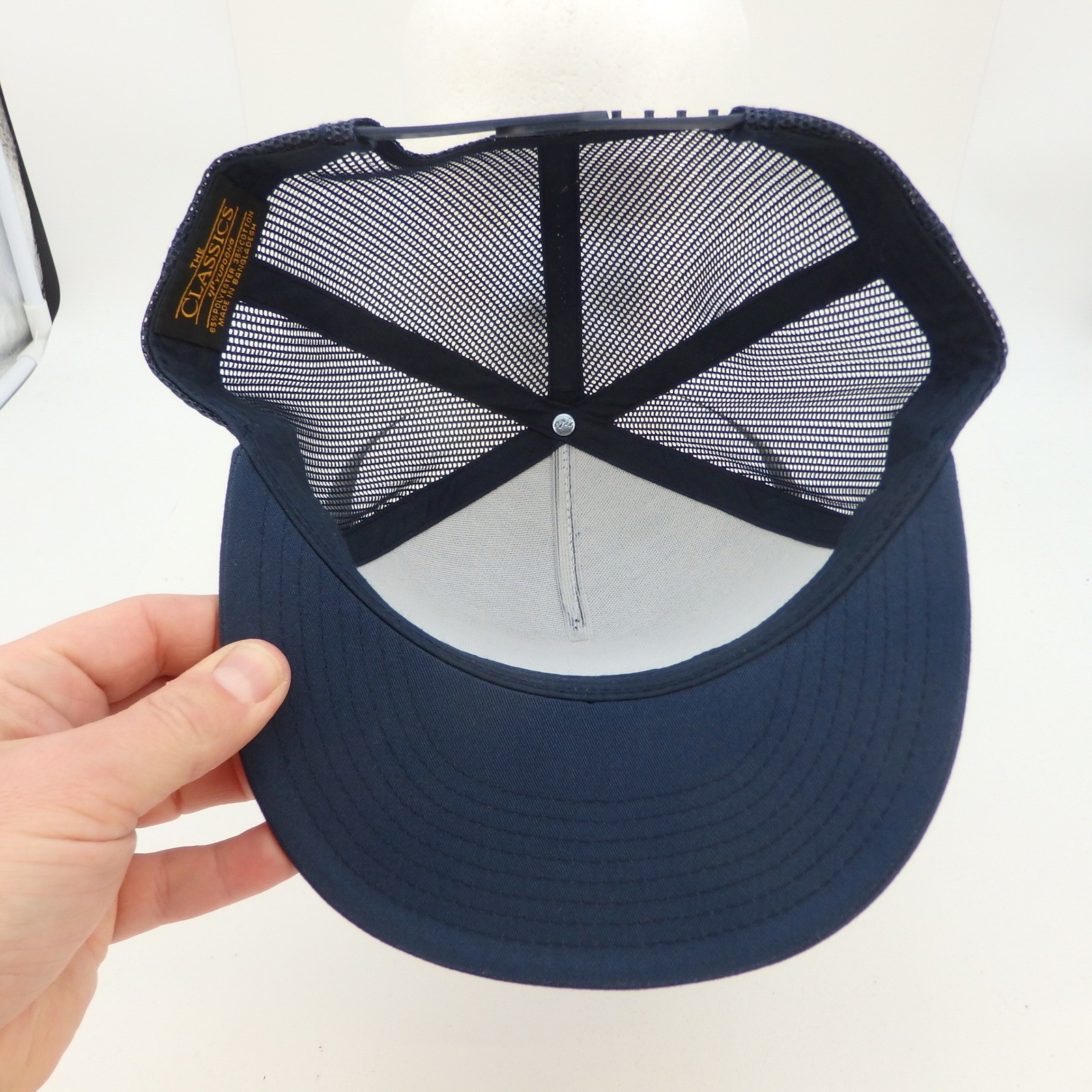 Trek 100 Navy Blue Mesh Trucker Hat Snapback Cap Men's One Size