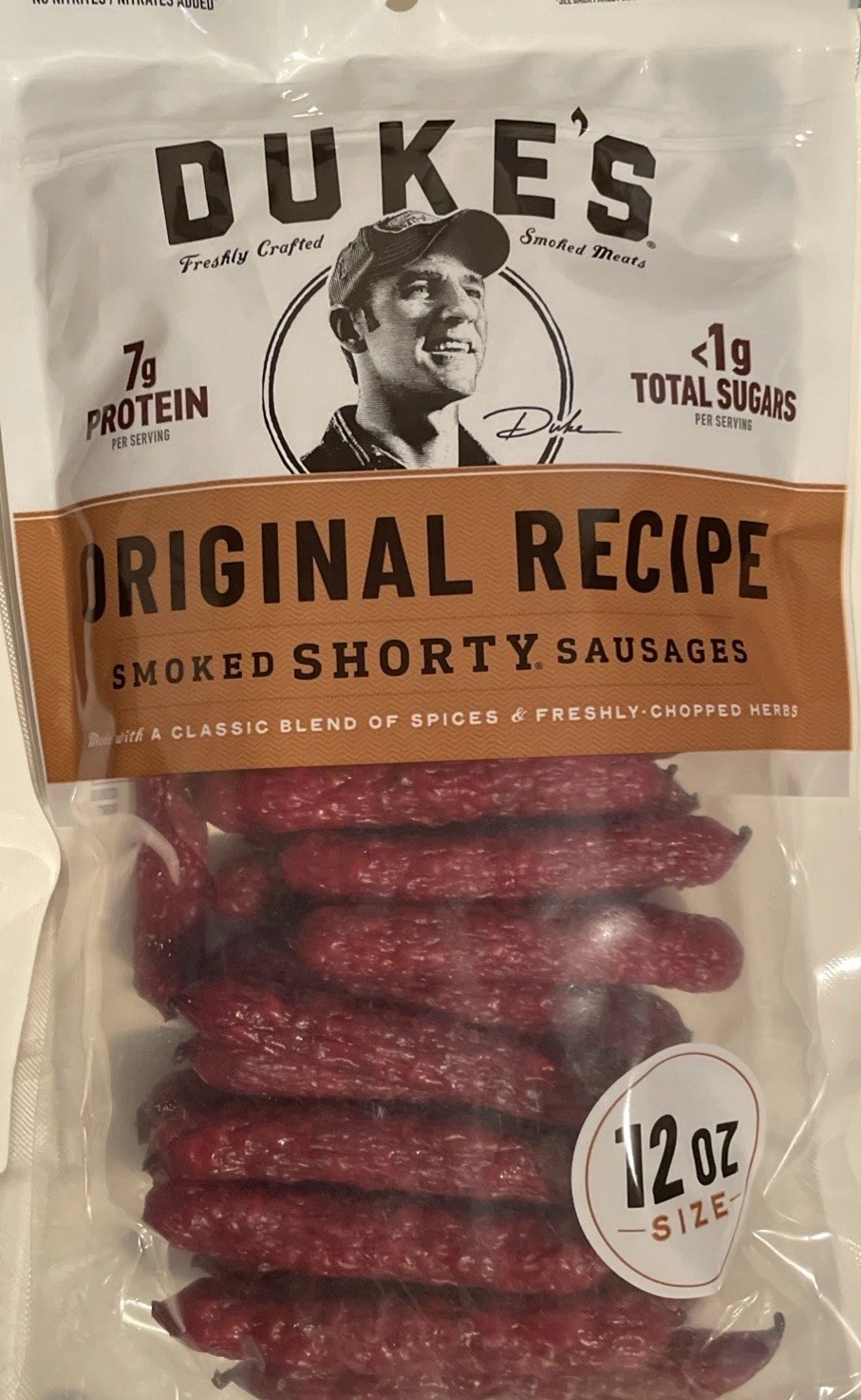 Duke's Original Recipe Smoked Shorty Sausages 12 Oz Gluten Free BB 6/11/26