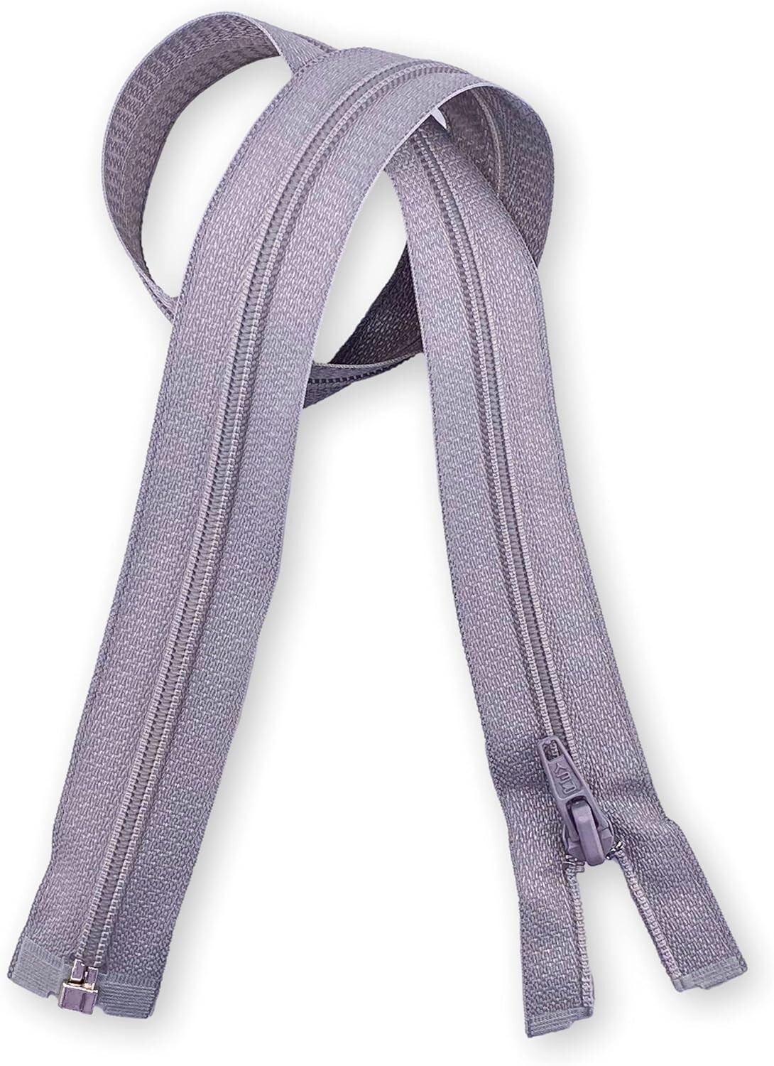 Rey SP60-804 Nylon Zippers (Pack of 25), Grey Heather Color (804), 23.62" Long