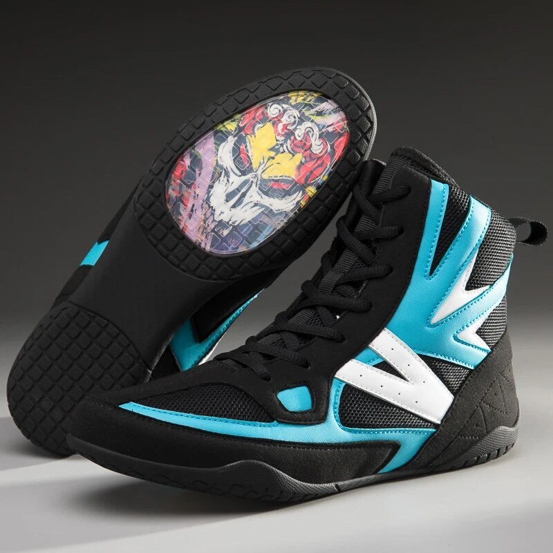 High Top Boxing Shoes Men Women Professional Breathable Wrestling Shoes
