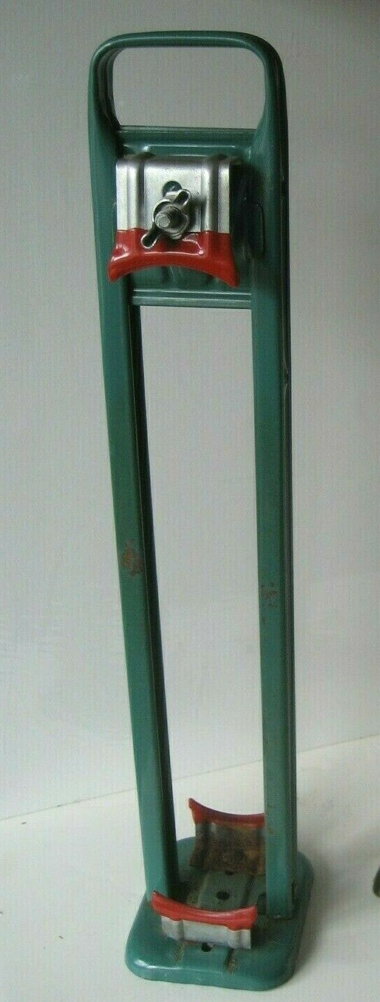 Vtg Downhill Ski Boot Tree Carrier 1960s SEARS Green Red Adjustable SEARS