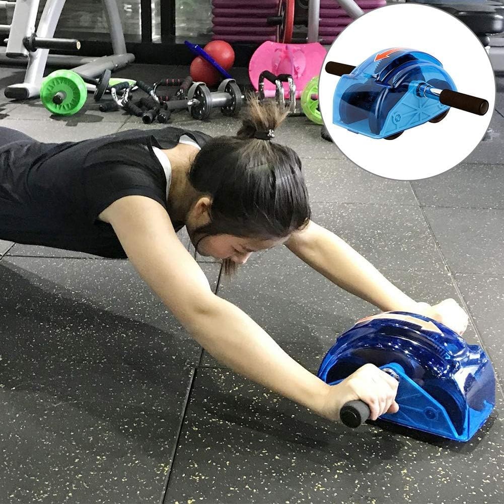 YtotY Ab Roller for Abs Workout - Abdominal Exercise Rollers with 4 blue