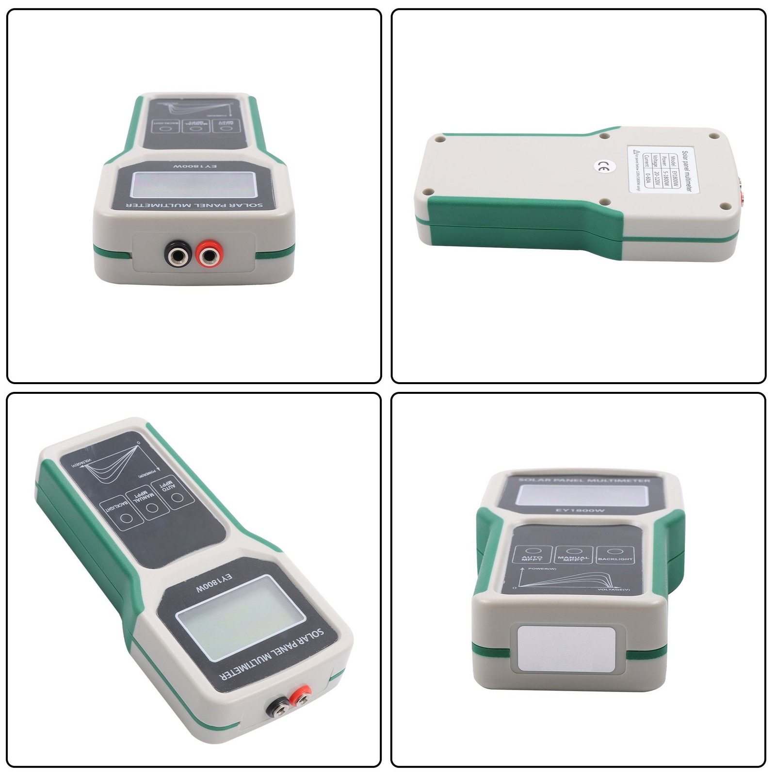 1800W MPPT Meter - Measures Solar Open Circuit Voltage & Load Current