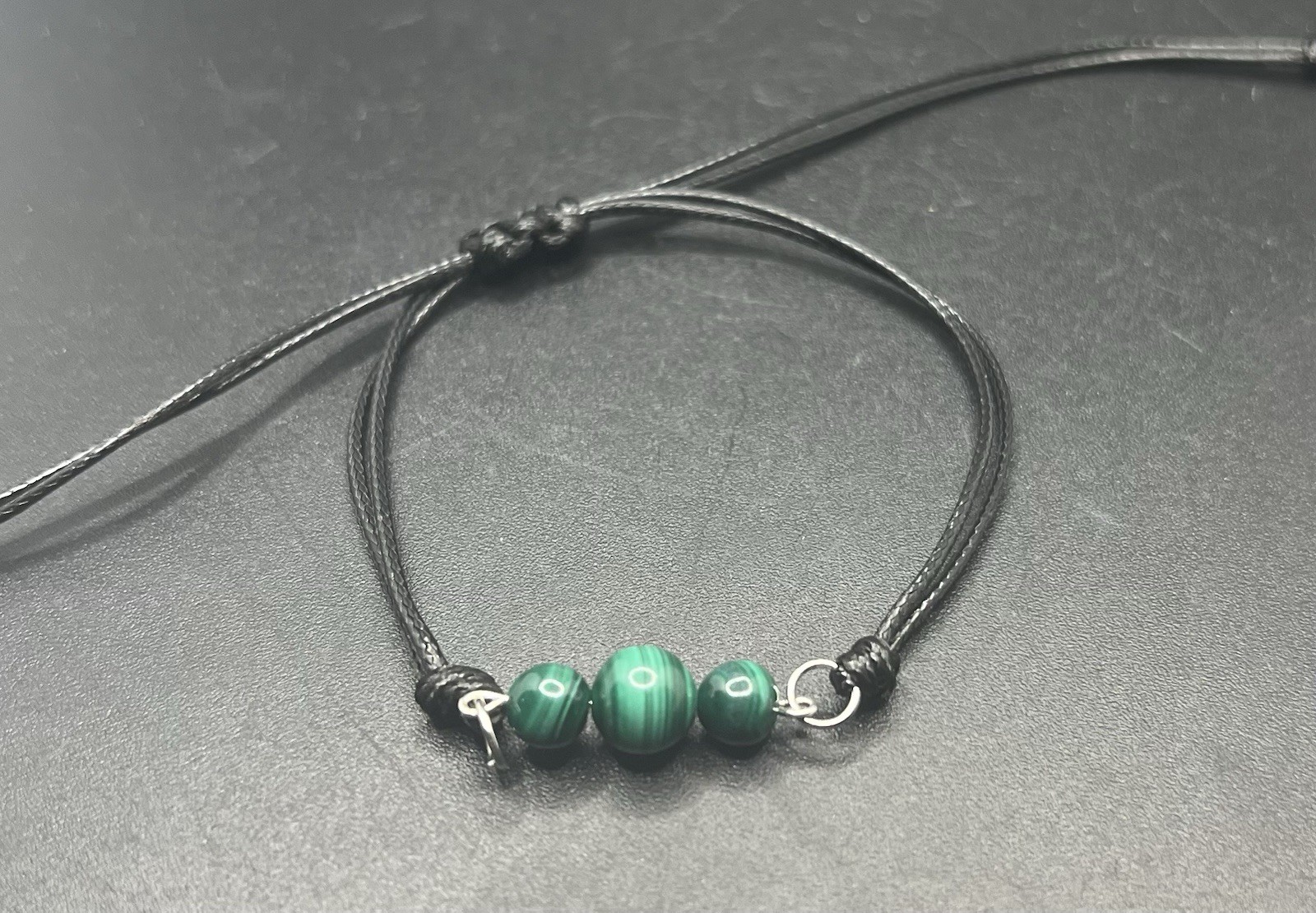 Malachite Genuine Authentic Stone Adjustable Bracelet