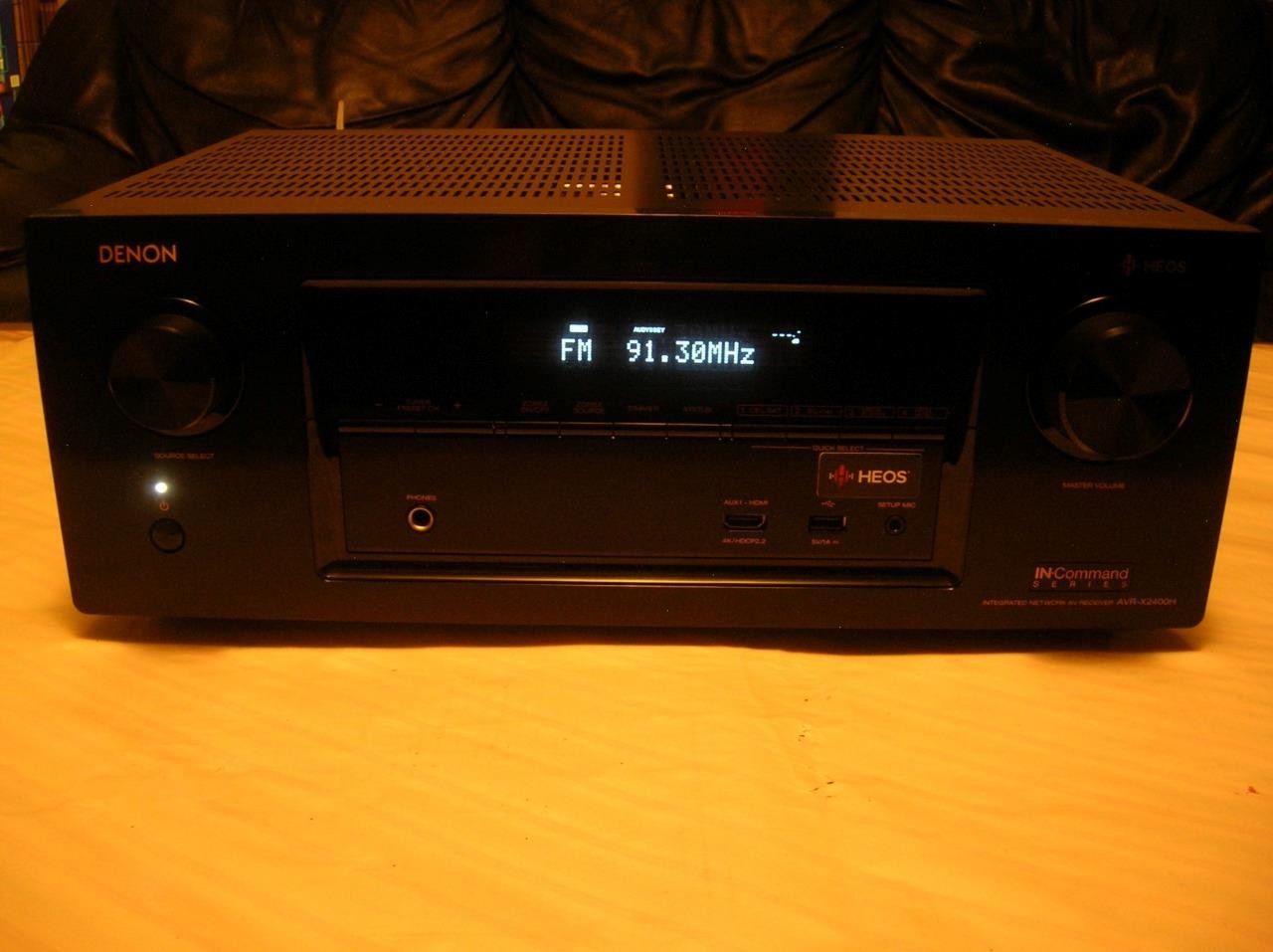 Denon AVR-X2400H 4K 7.2-Channel AV Receiver with Advanced Network Streaming