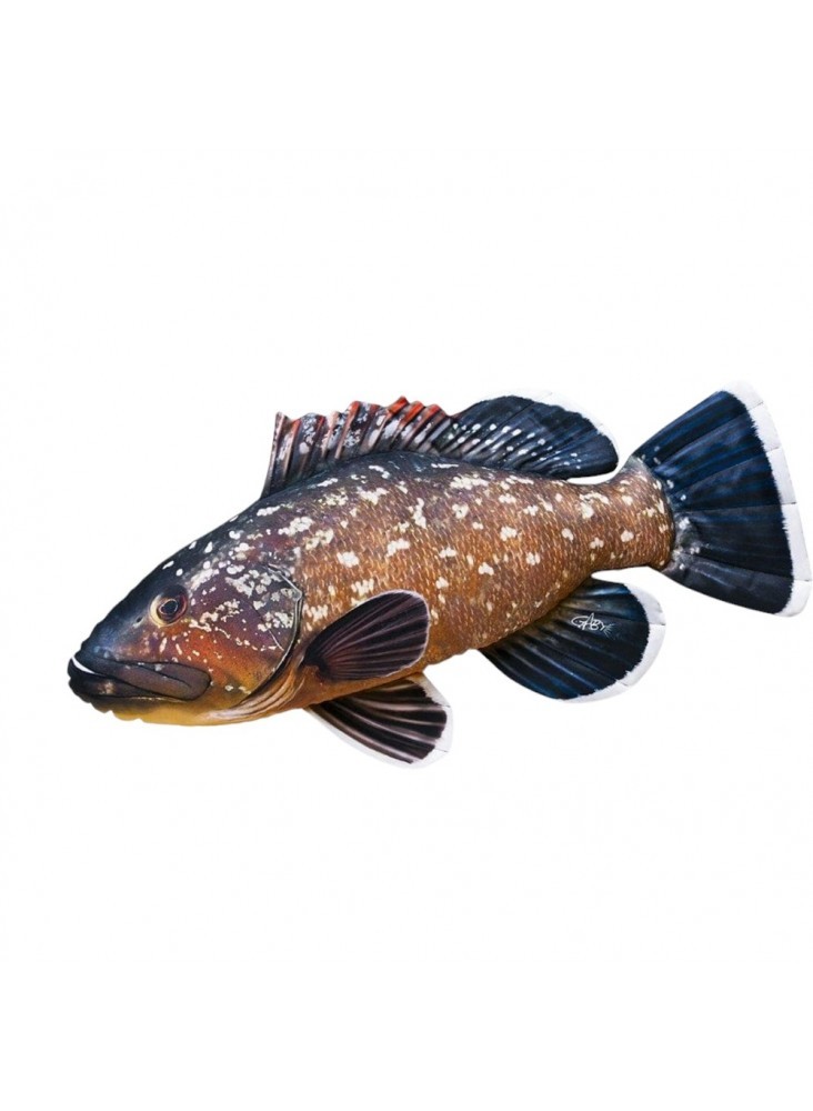 EnergoFish Grouper Pillow 100cm Realistic Soft Fishing Gift Decor Toy