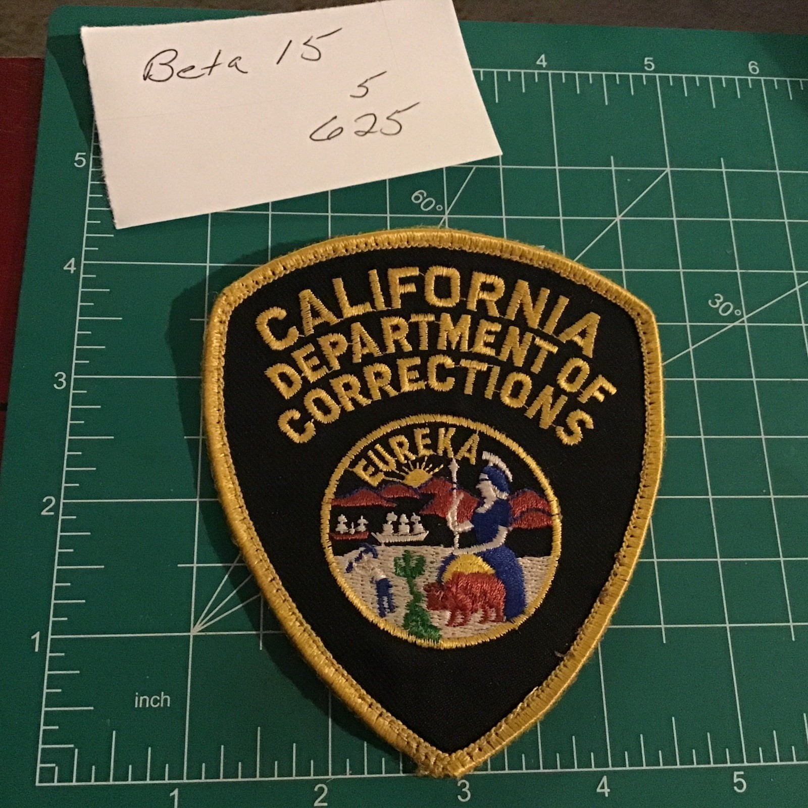 Vintage California Department of Corrections Rare Patch