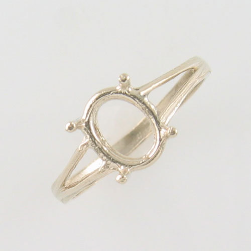 PRE-NOTCHED 9X7 OVAL SOLITAIRE RING .925 STERLING SILVER CR5141SS