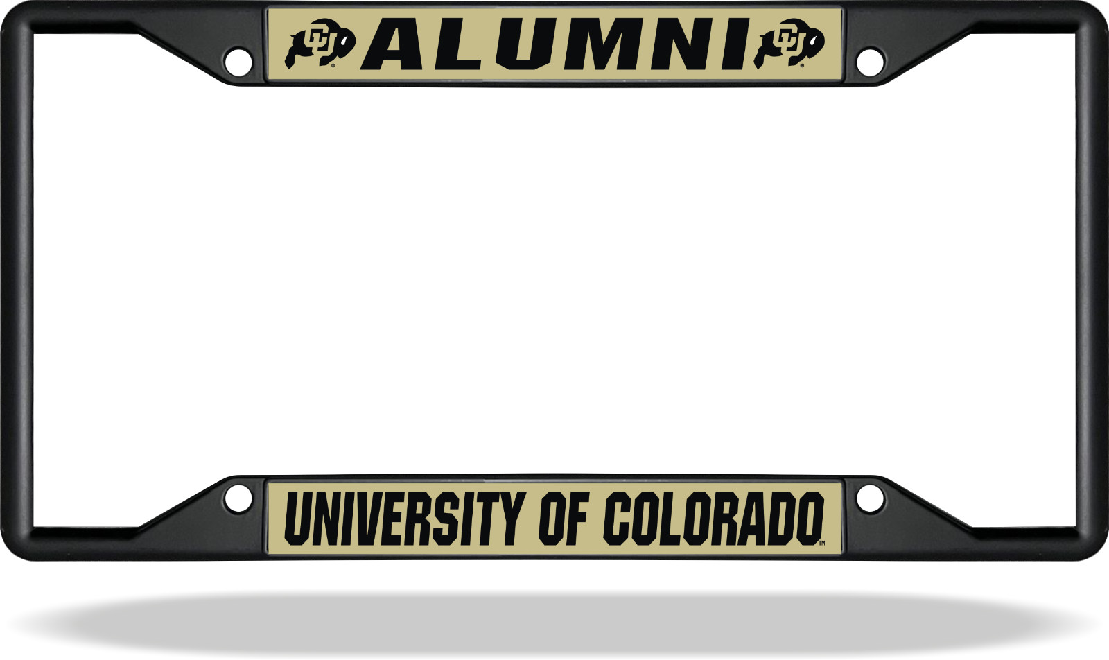 Colorado CU ALUMNI Black License Plate Frame