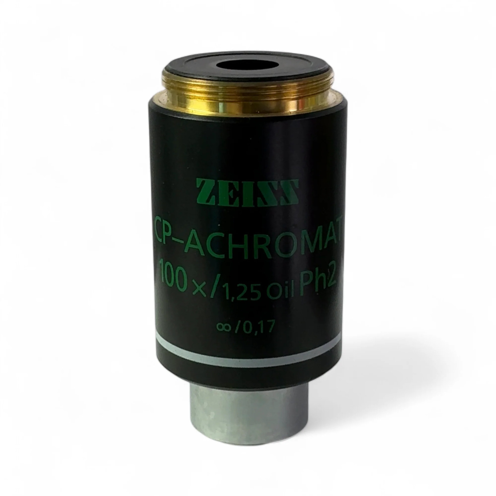 Zeiss 1007-159 CP-ACHROMAT Objective Microscope Lens 100x / 1.25 Oil Ph2 (BO!)