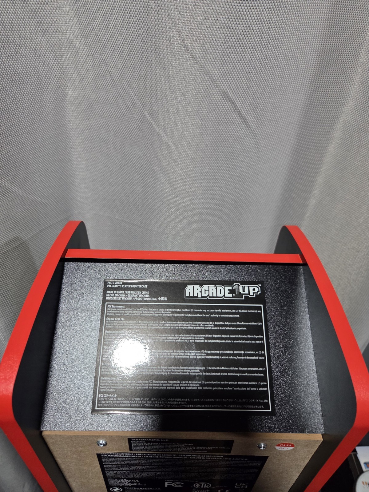 Arcade1Up Pac-Man Countertop Arcade Machine Tested & Working CIB Complete In Box