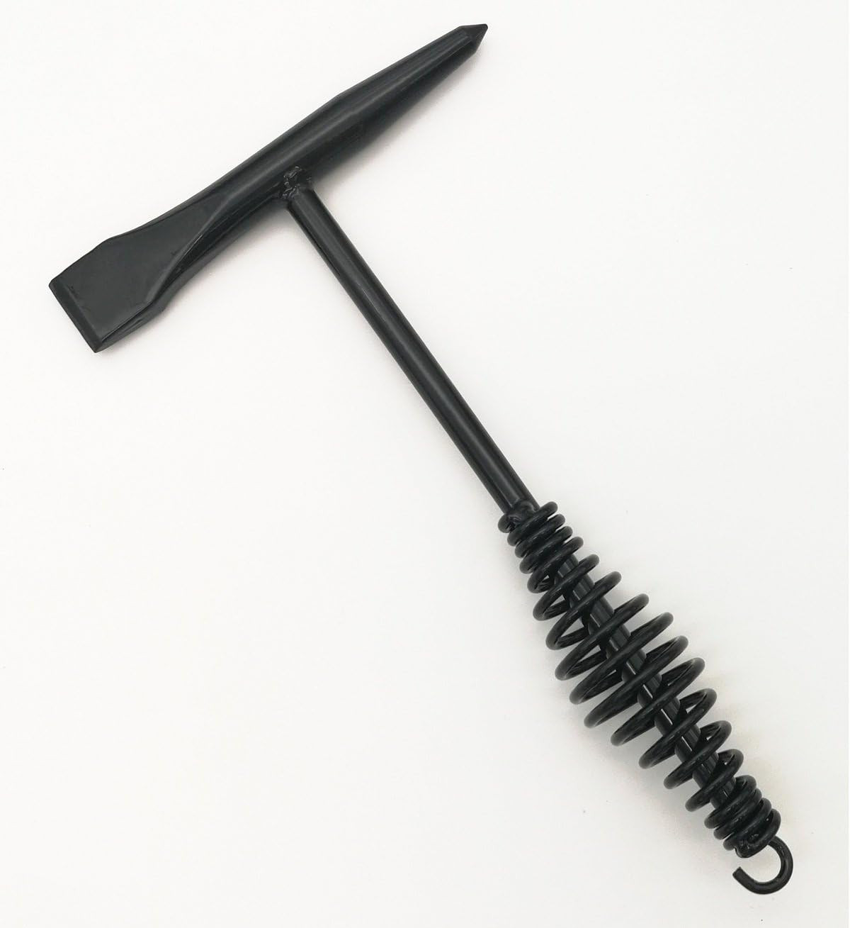Welding Chipping Hammer with Coil Spring Handle,10.5",Cone and Vertical Chisel,1