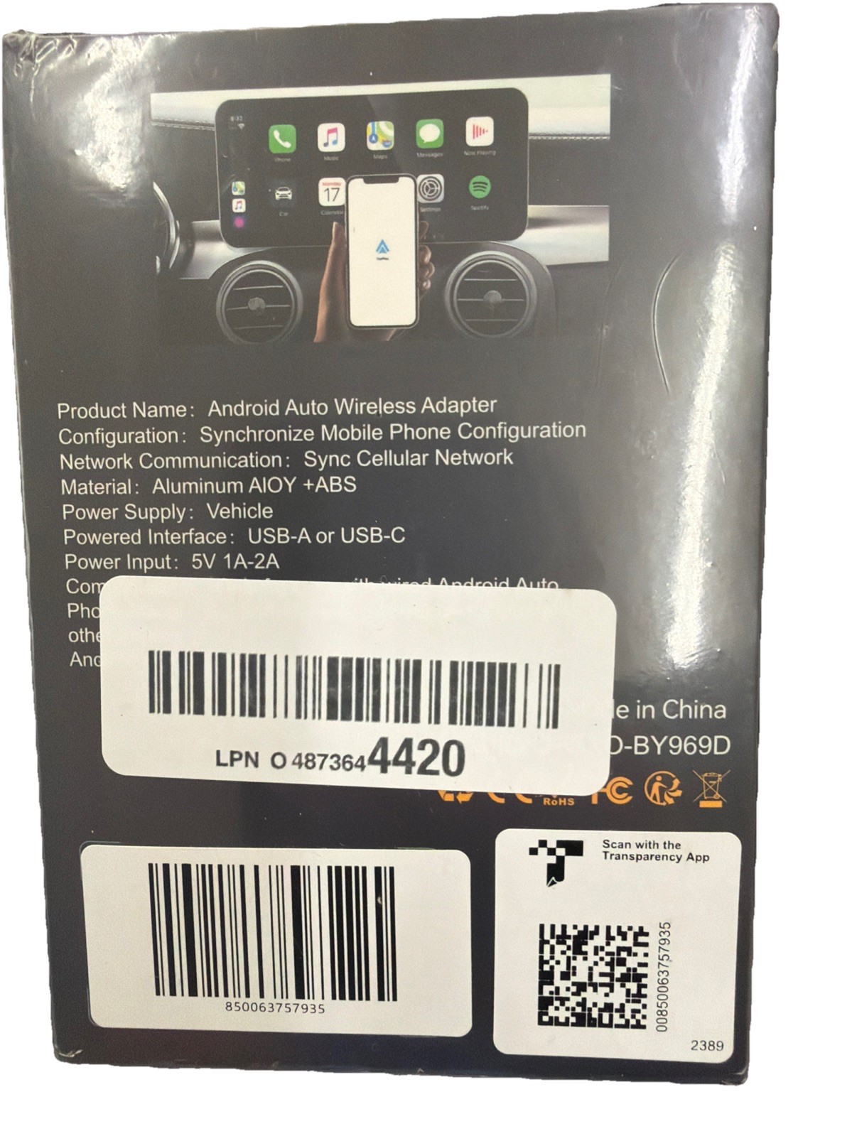 Wireless CarPlay Adapter, Wireless Car Screen Adapter