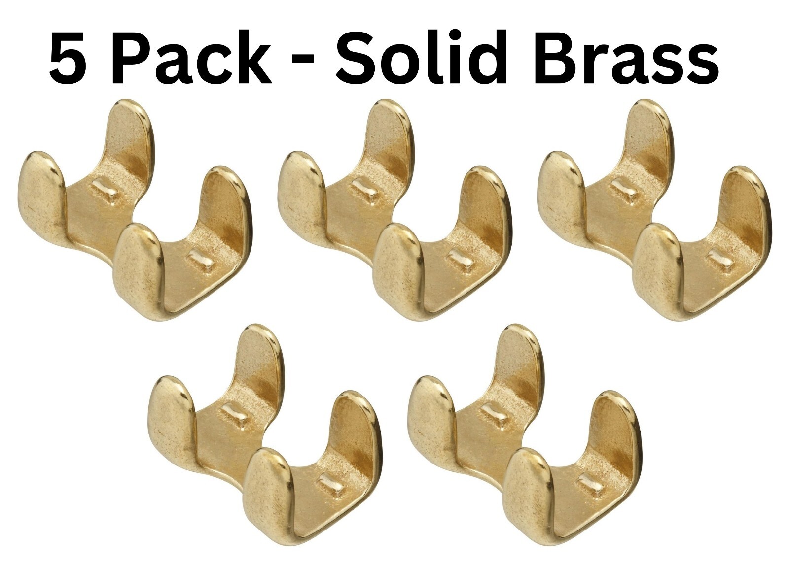 5 National Hardware 7/16" 1/2" Rope Clamps Solid Brass SWL N265892 3235BC 150 Lb