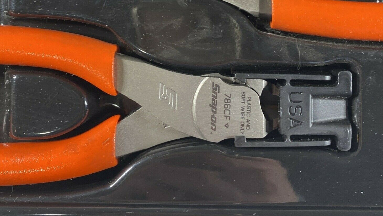 NEW* Snap-On DIAGONAL CUTTERS FLUSH CUTTER 6"+ *ORANGE SOFT HANDLES* 786CFO *NEW