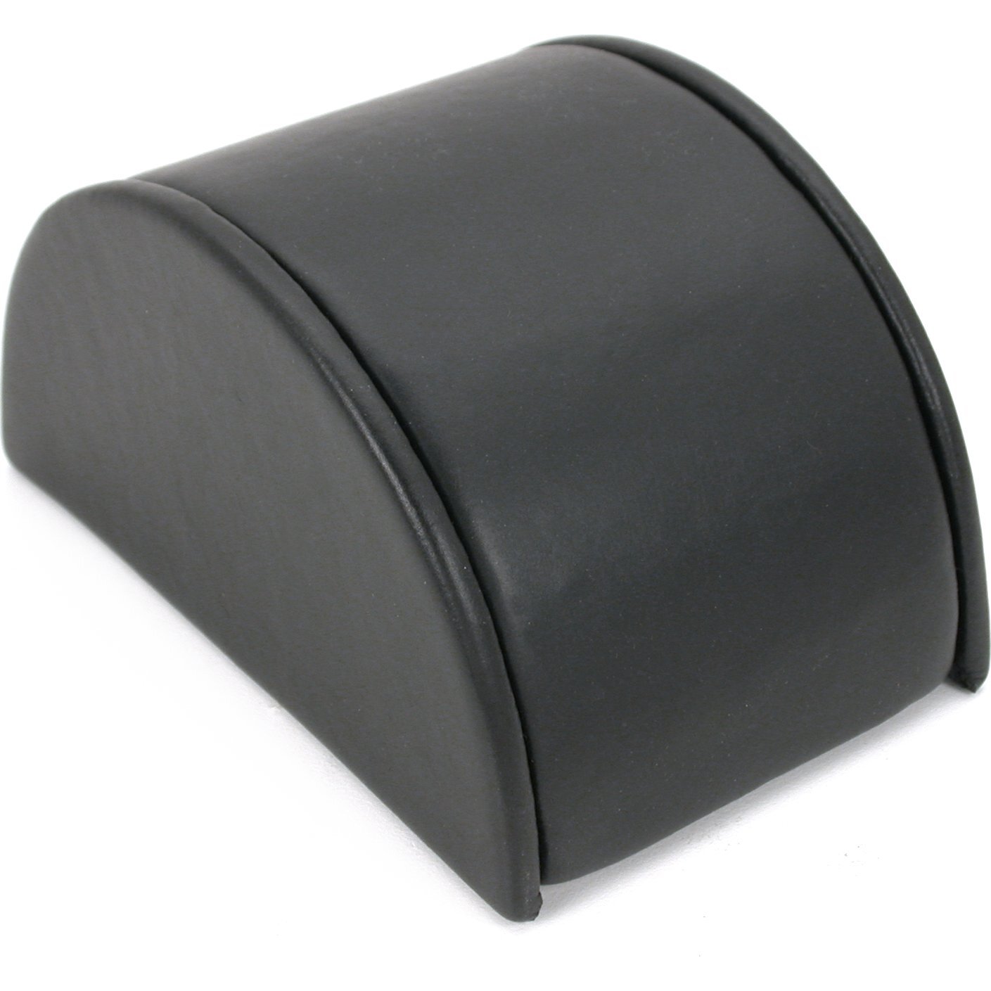 Black Faux Leather Bracelet Half Moon Display Ramp 5"