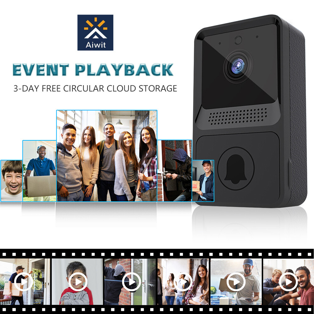 HD Wireless Video Doorbell Smart Phone Door Ring Intercom Security Camera Bell