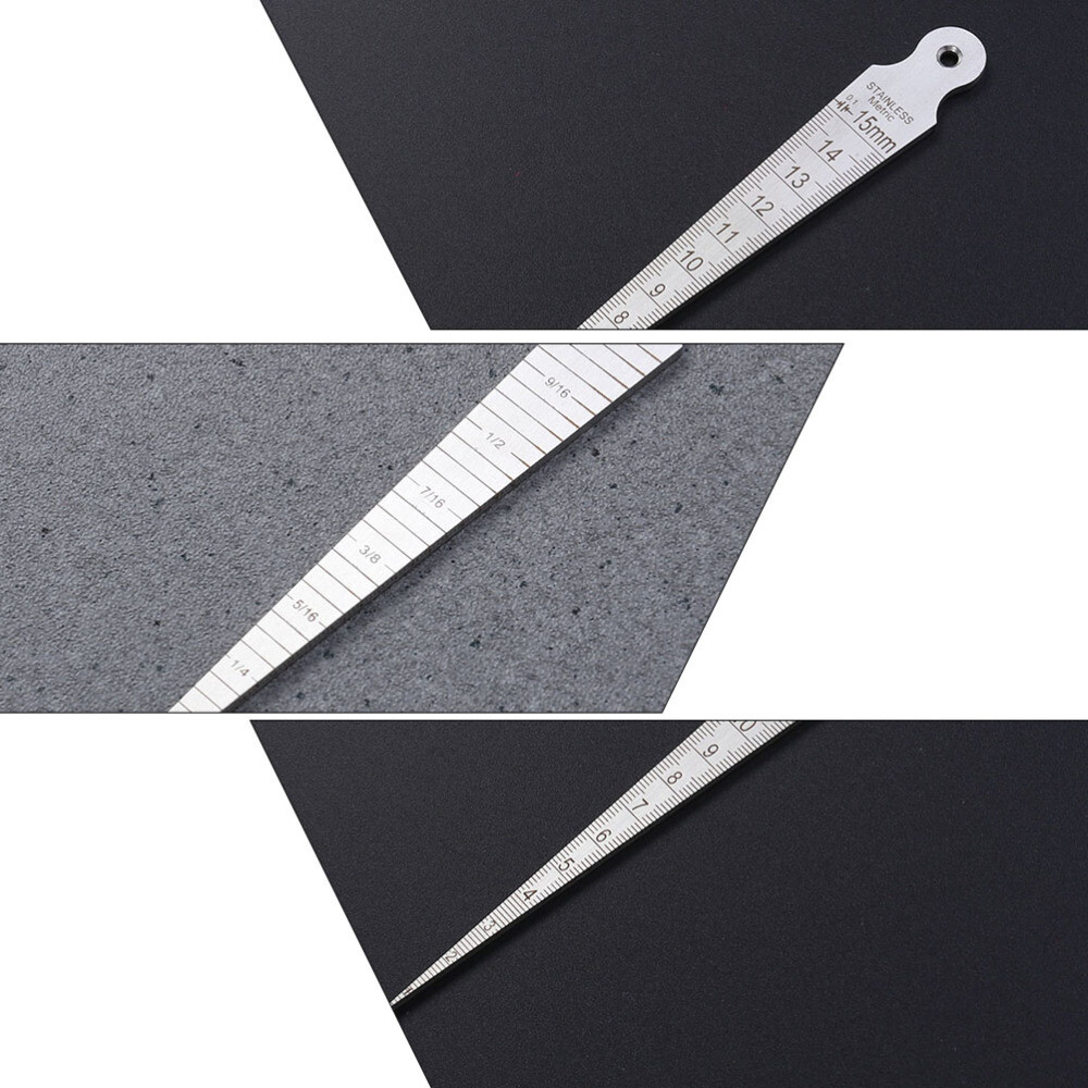 4 Pcs Pipe Tool Metric Taper Gauge Aperture Ruler Pipefitter Tools