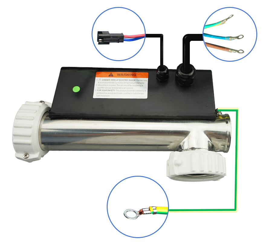 LX H30-R2 hot tub heater L Shape H30-R2 3KW LX Chinese Heater 3KW spa heater