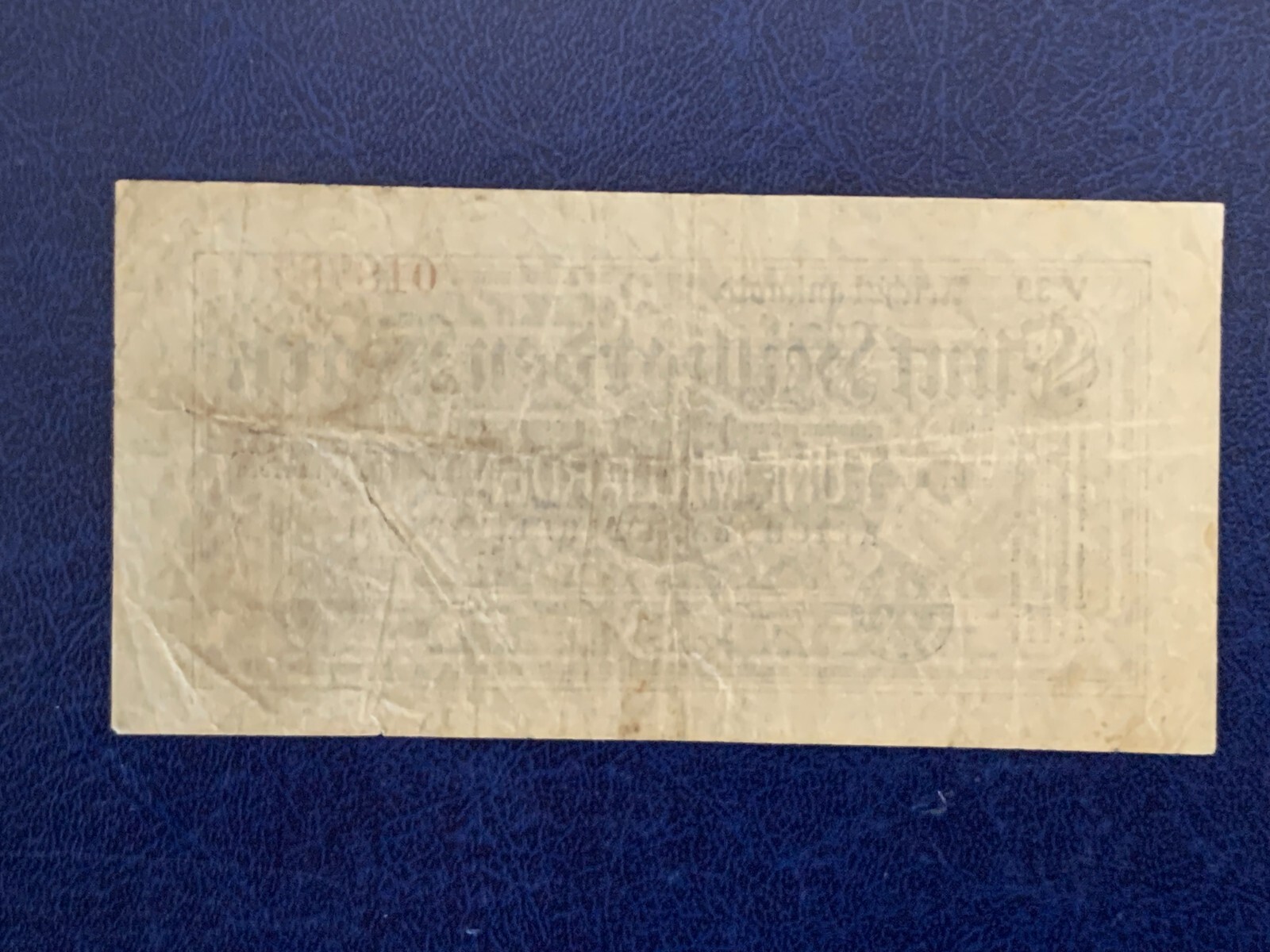 1923 GERMAN 5 BILLION MARK BANKNOTE/Small banknote/-VERY GOOD