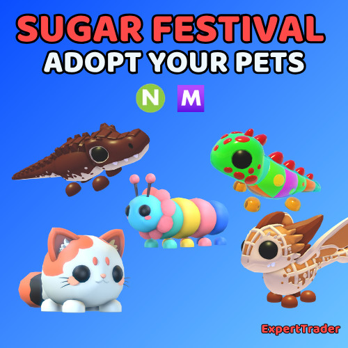 Adopt Your Pet - Sugar Festival - Mochi Meow - Gumball Caterpillar Fast Delivery
