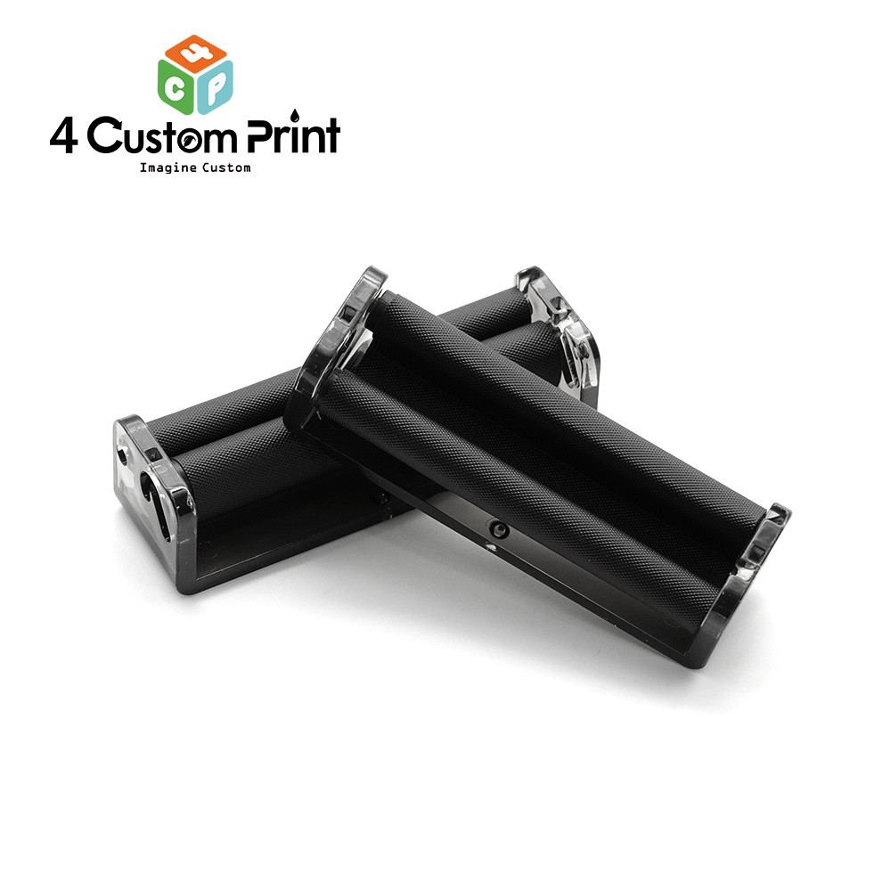 Plastic Handroll Tobacco Roller 78mm Portable Cigarette Rolling Machine Black
