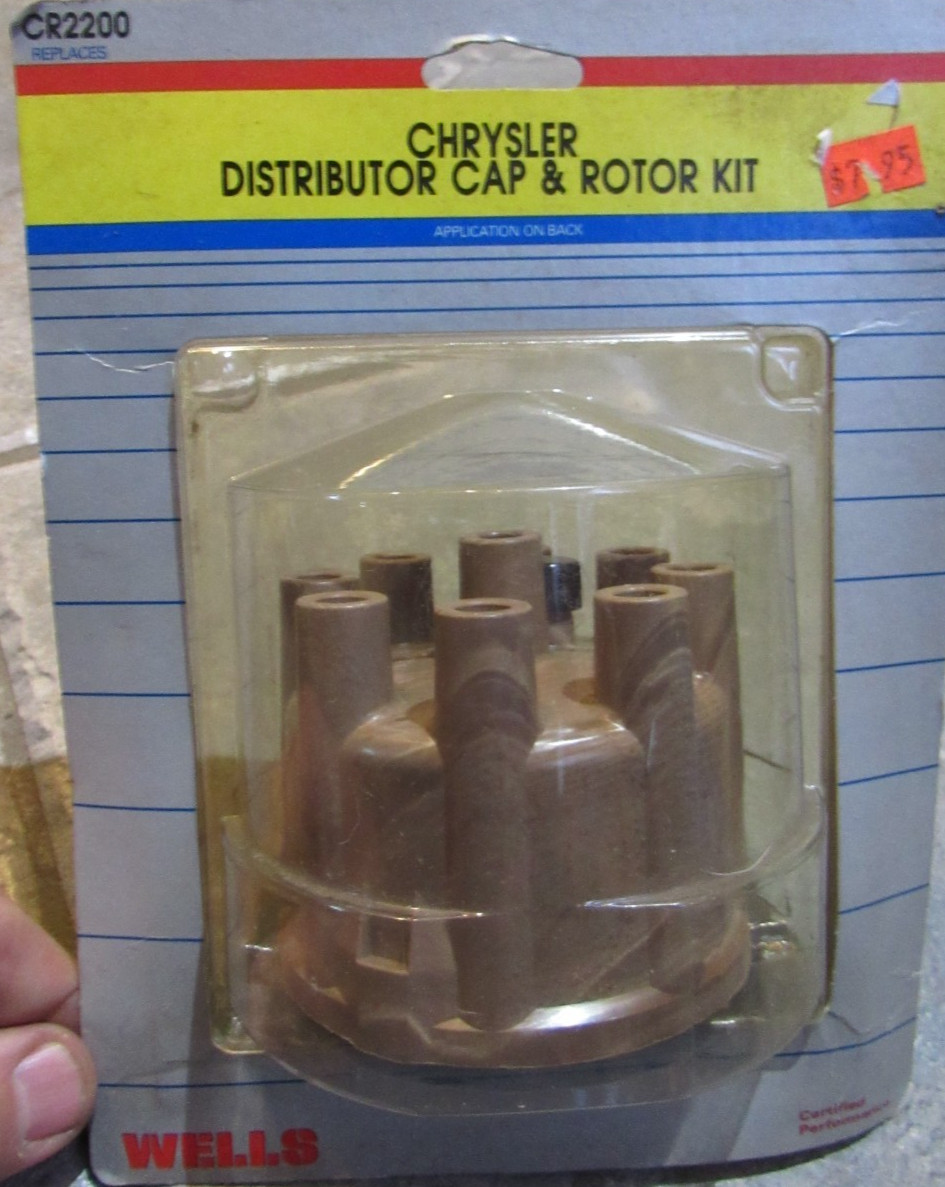 Wells CR2200 Cap & Rotor Kit 1970s–1980s  8 cyl Chrysler products