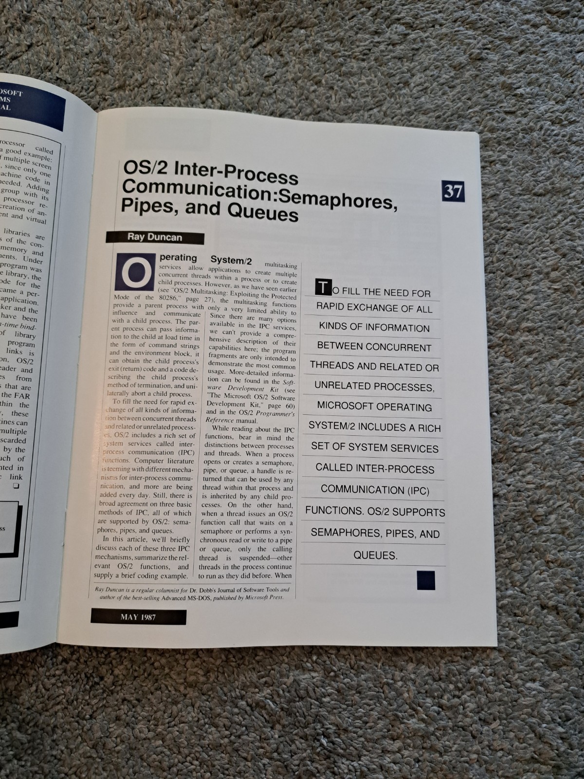May 1987 Microsoft Systems Journal Vol. 2 No. 2