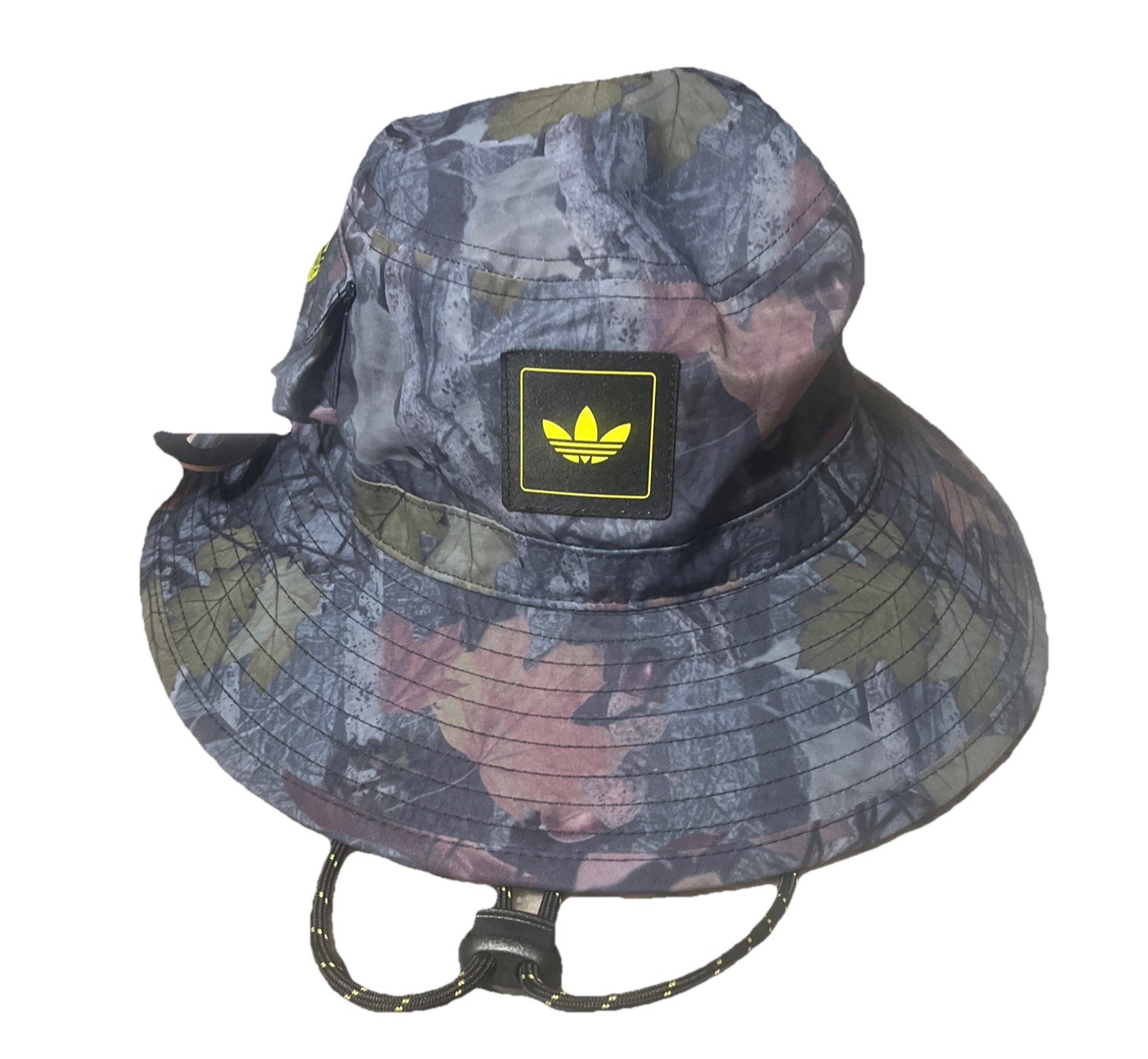 Adidas Tree Camo Semi Yellow Solar Boonie Hat OSFM - NEW UNISEX camping HUNTING