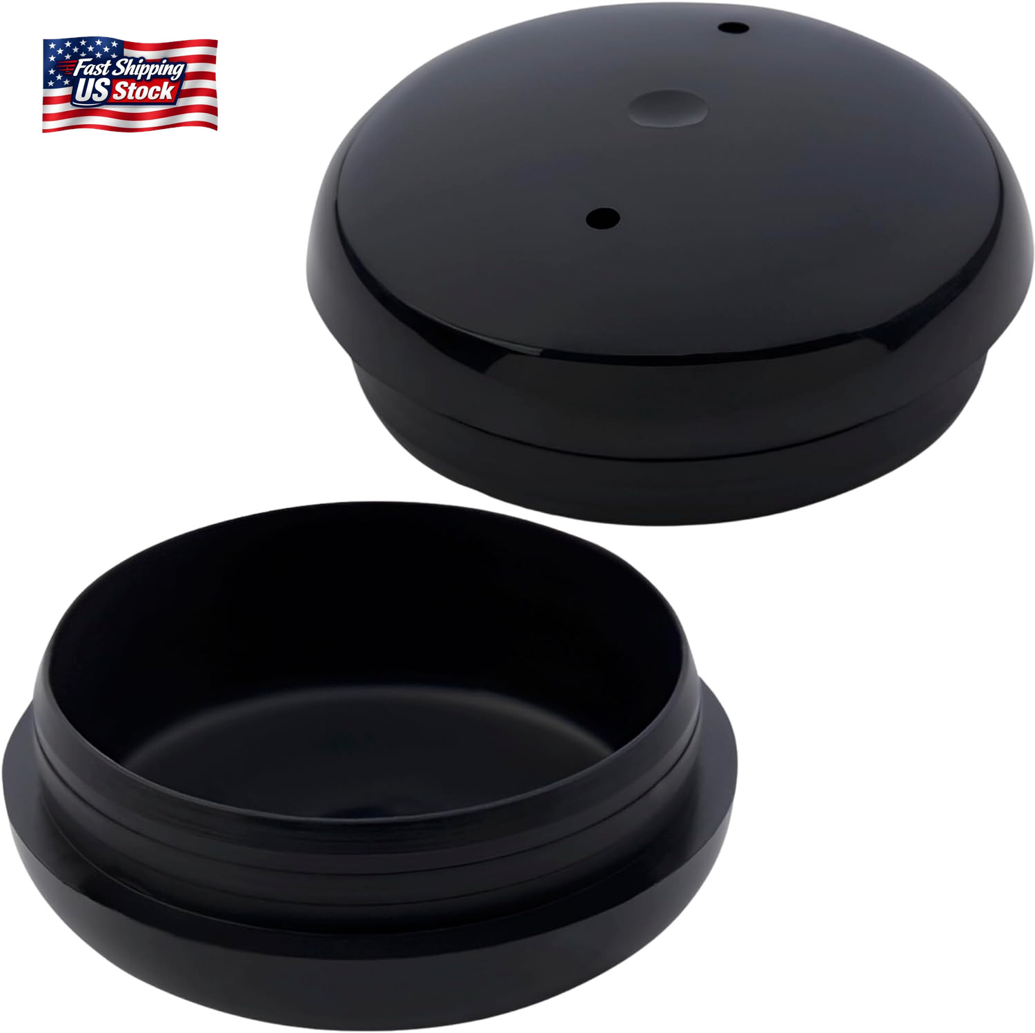 Project Patio 1-1/2" Wrought Iron Patio Furniture Feet Caps - round Plastic Outd