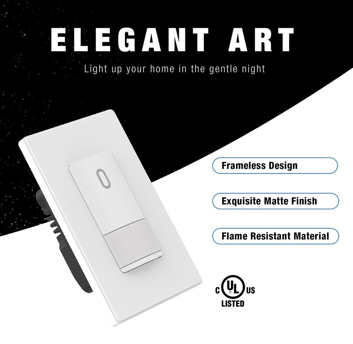 ELEGRP Occupancy Sensor Light Wall Switch Open Box no plate motion detection