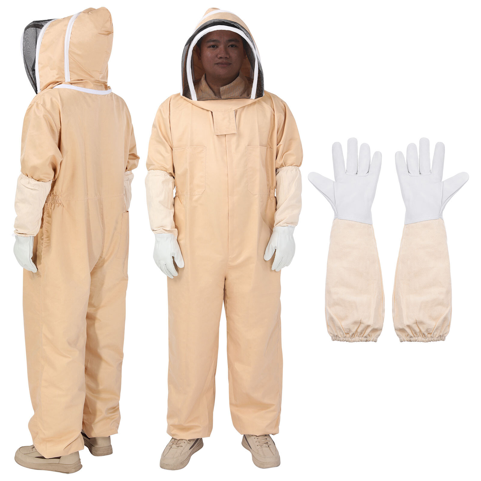 Bee Suit for Men Women L XL XXL Beekeeping Suit with Glove and Veil Hood