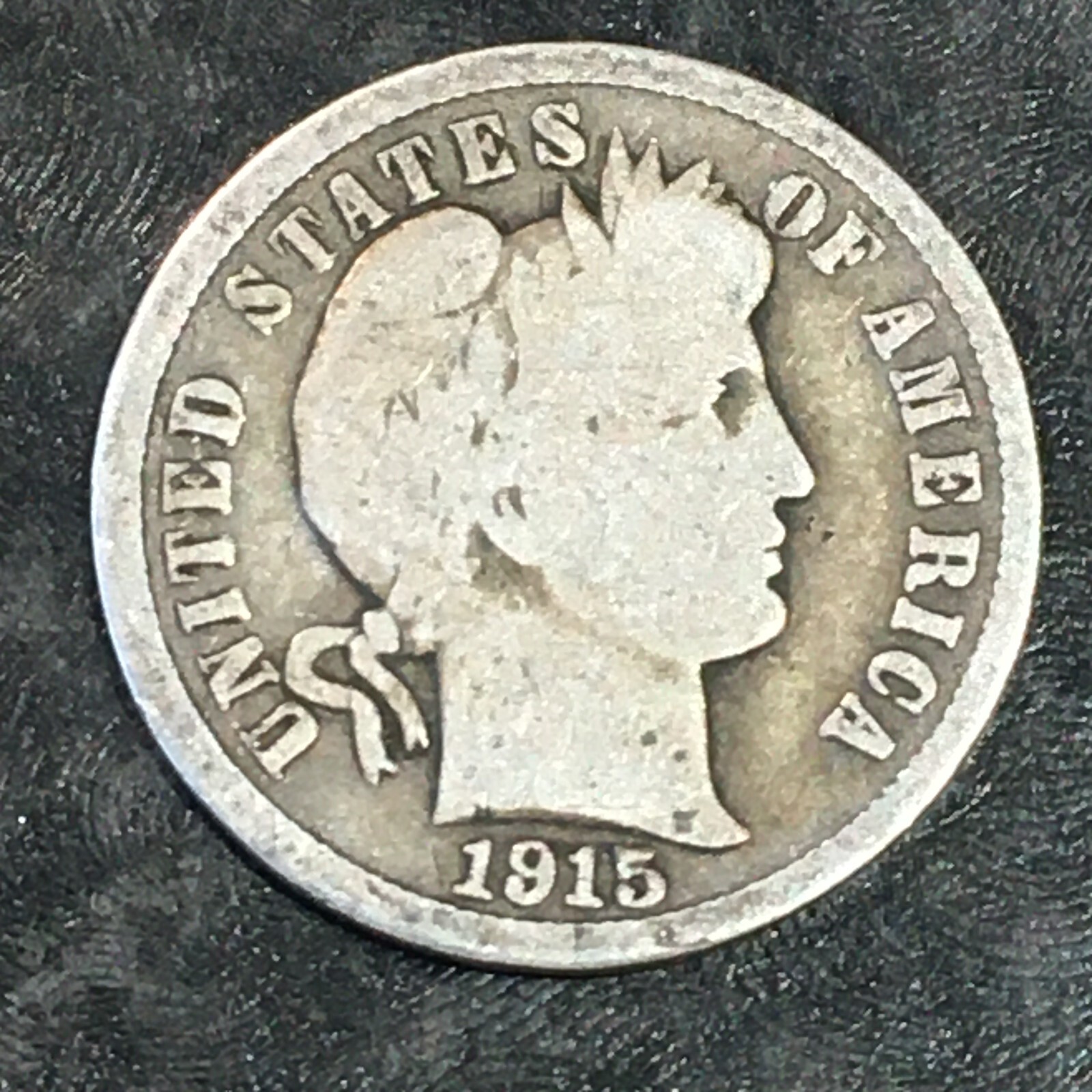 1915 Barber Dime - High Quality Scans #o634