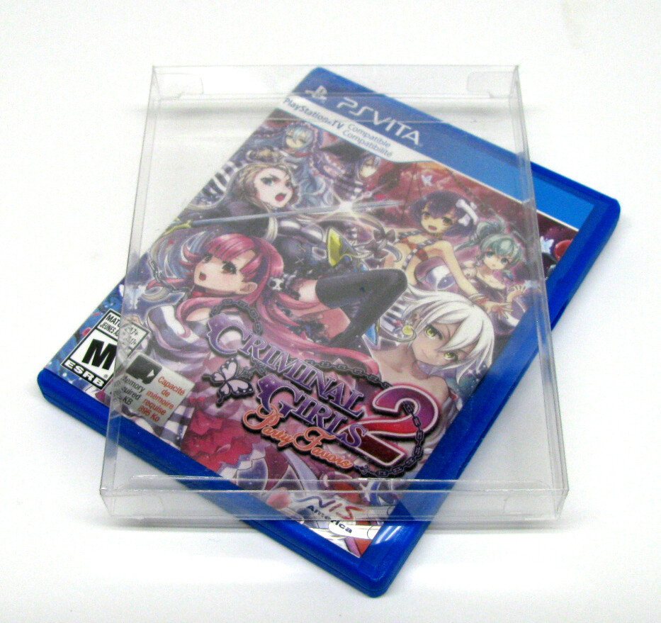 5X SONY PS VITA CIB GAME - CLEAR PLASTIC PROTECTIVE BOX PROTECTOR SLEEVE CASE