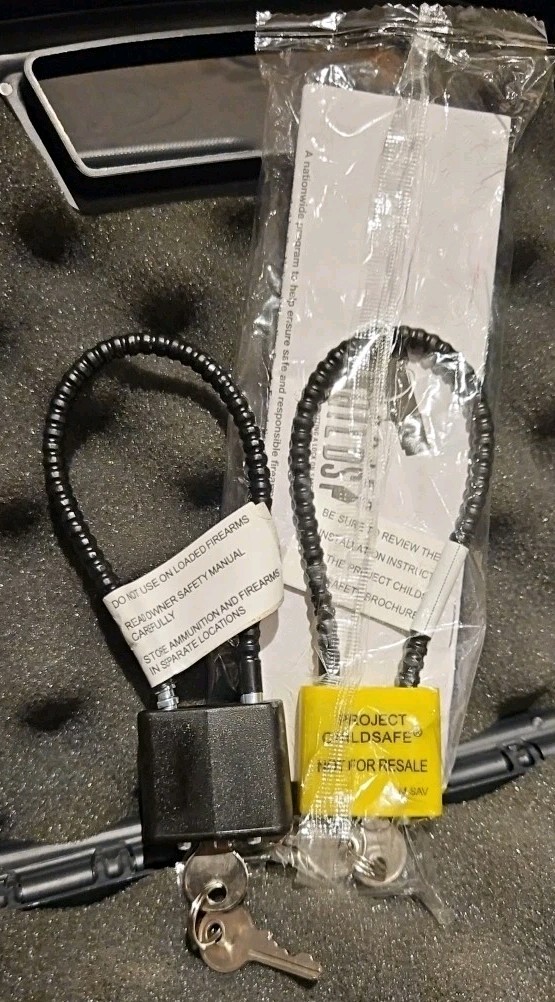 2-New Gun Firearm Safety Cable Locks.