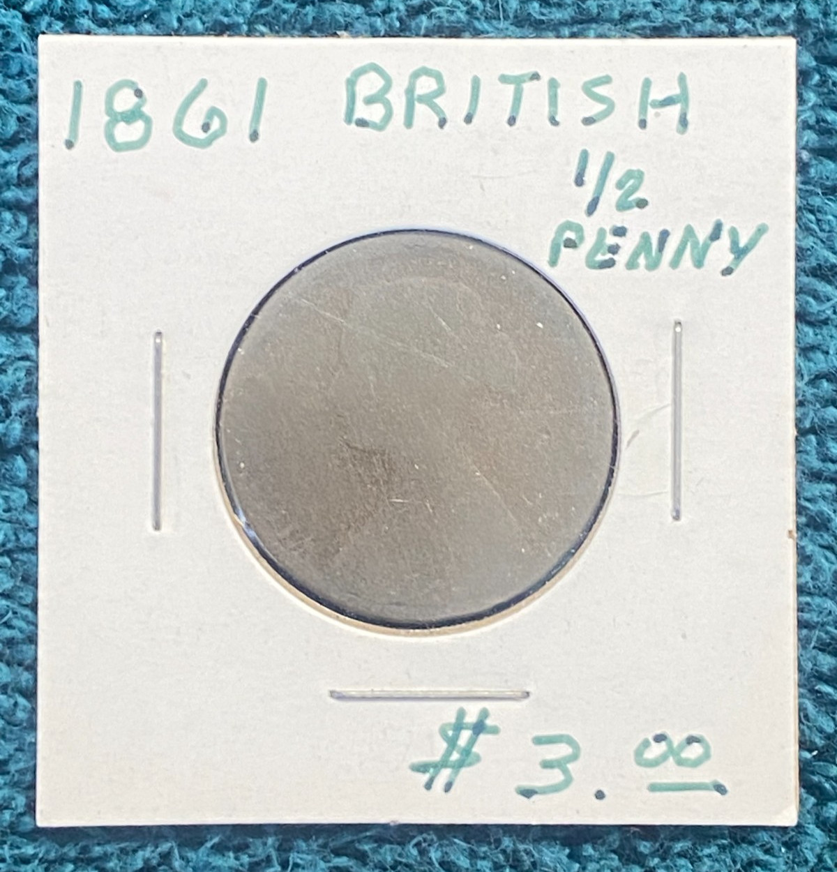 STORAGE UNIT FIND 1861 British 1/2 Half Penny