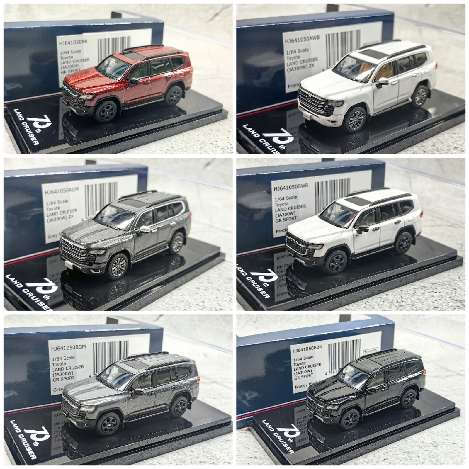 HJ Hobby Japan 1/64 Toyota Land Cruiser 300GR SPORT Alloy Car Model
