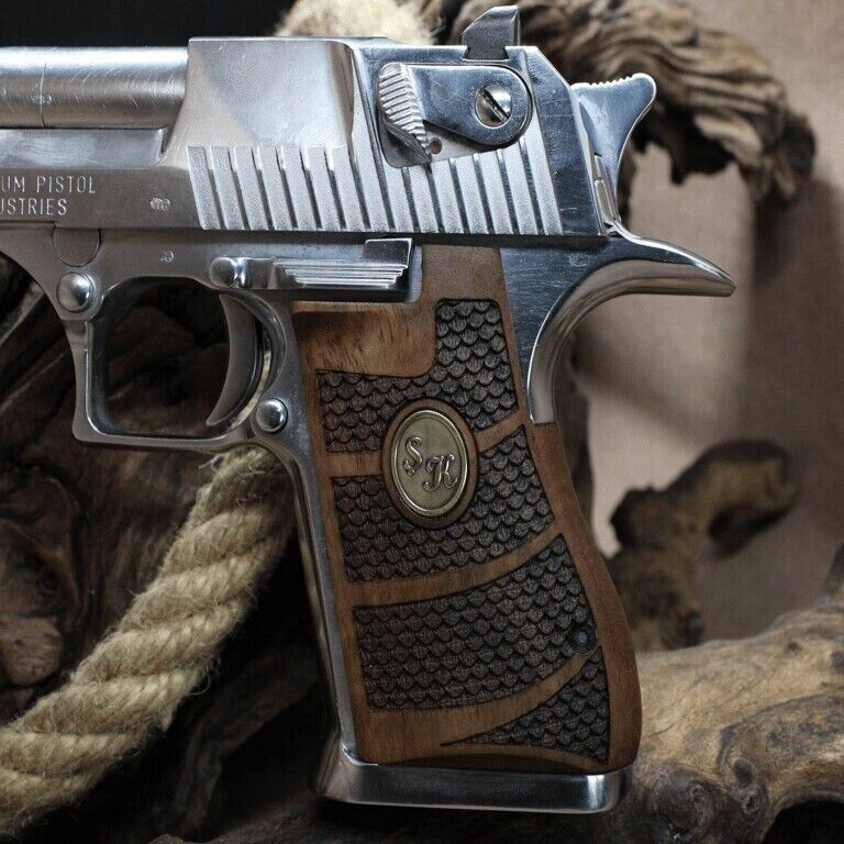 Desert Eagle Magnum Research 357.44.50 AE Grips Walnut Wood set Custom design