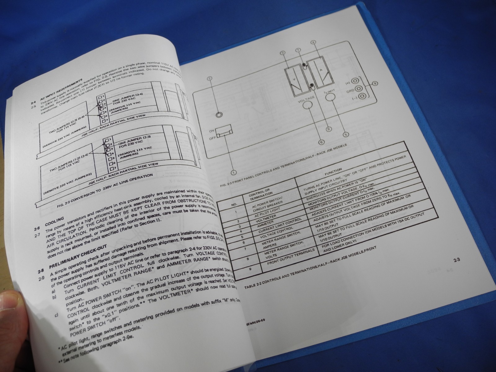 Kepco Power Supply JQE 1/2 Rack Instruction Manual
