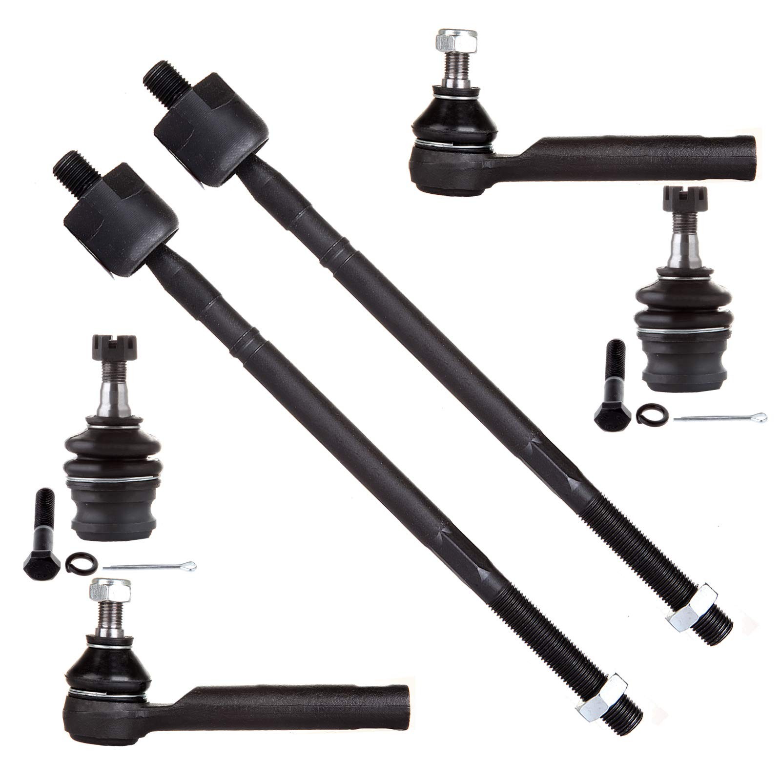 6pcs Front Suspension Kit Tie Rod End Ball Joint For Baja Legacy Outback 98-06