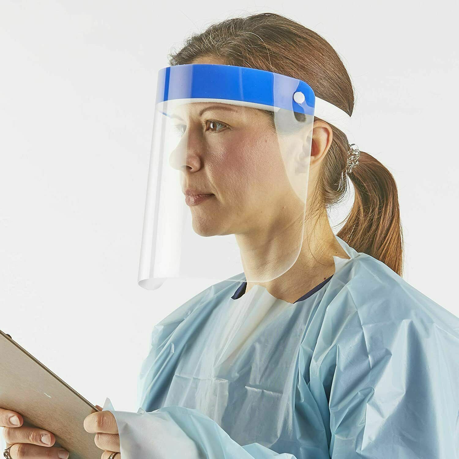 Face Shield LSP7600-C10 Adult  Facial Eye Protection Reusable / 2 Packs of 10